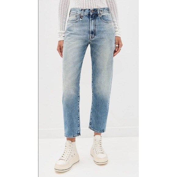 Banana Republic Denim - Banana Republic Premium Denim High Rise Straight Light Wash Jeans 32 Short